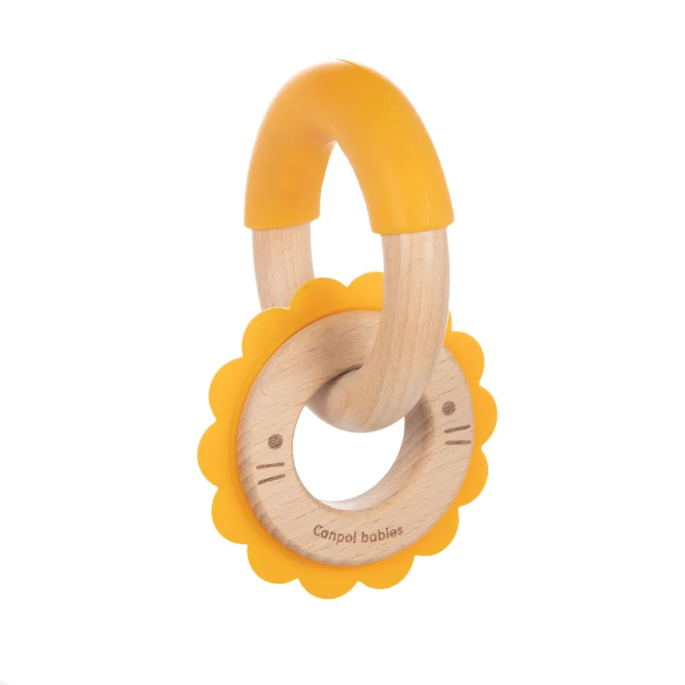 CANPOL BABY GLODALICA - WOOD SILICON 80/300 LAVIC 