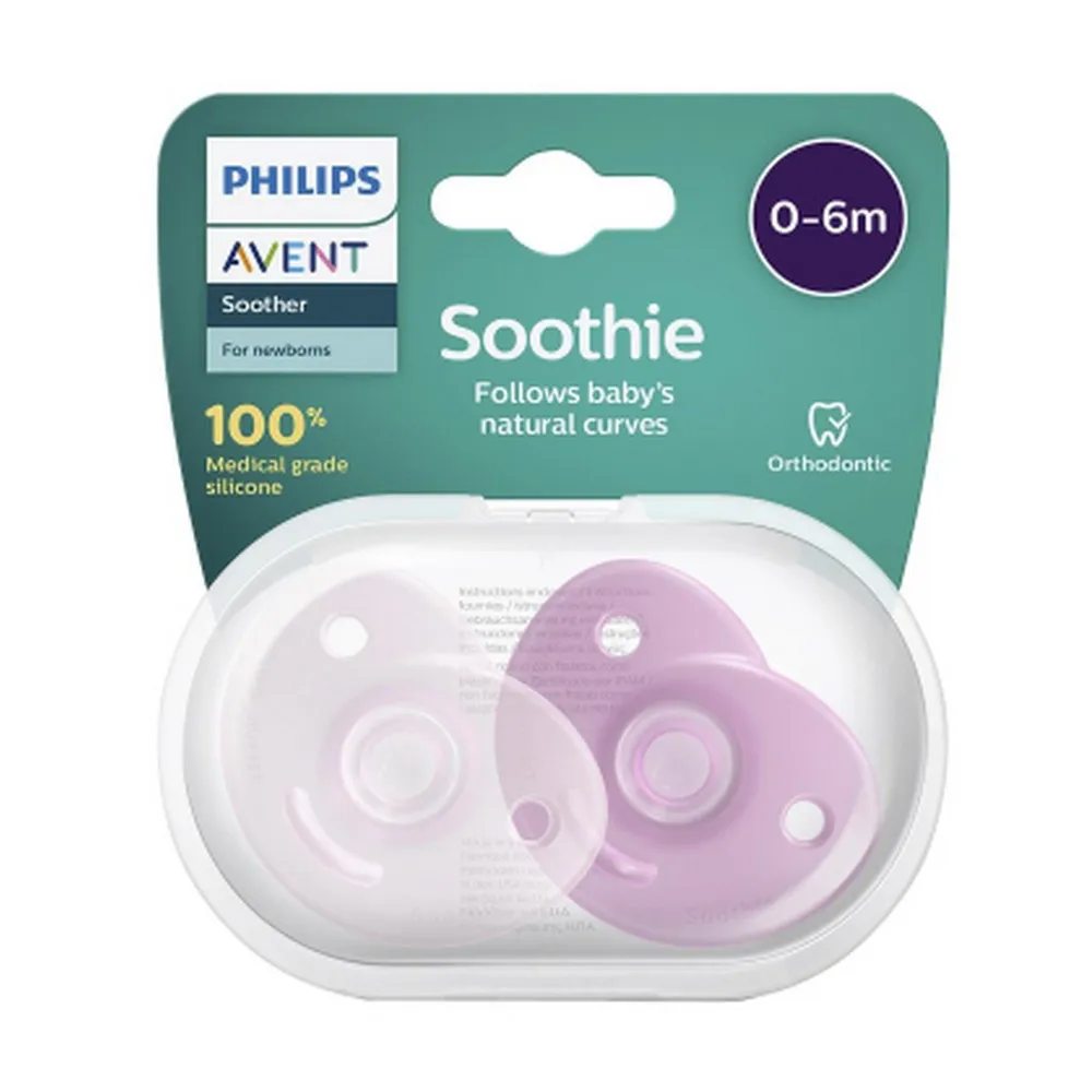 AVENT VARALICA SOOTHIE 0-6M (2KOM) DEVOJCICE 