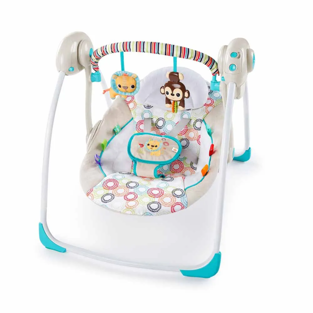 KIDS II BRIGHT STARTS LJULJASKA PORTABLE - PETITE JUNGLE 11134 