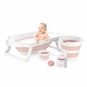 BEBEKEVI SKLOPIVI SET ZA KUPANJE 5 DELOVA PINK 