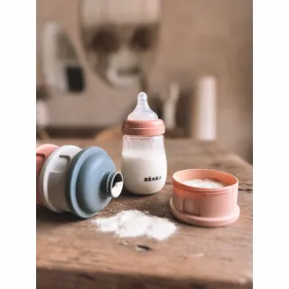 BEABA POSUDA ZA MLEKO U PRAHU/HRANU 4 KOM PINK