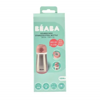 BEABA FLASICA OD NERDJAJUCEG 350ML OLD PINK 