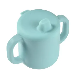BEABA SILIKONSKA SOLJA ZA UCENJE 300 ML BLUE 