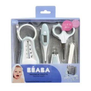 BEABA HIGIJENSKI SET OD 9 DELOVA U TORBICI GREEN BLUE 