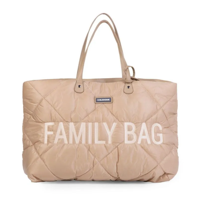 CHILDHOME FAMILY BAG NURSERY BAG  PUFFERED  BEIGE 