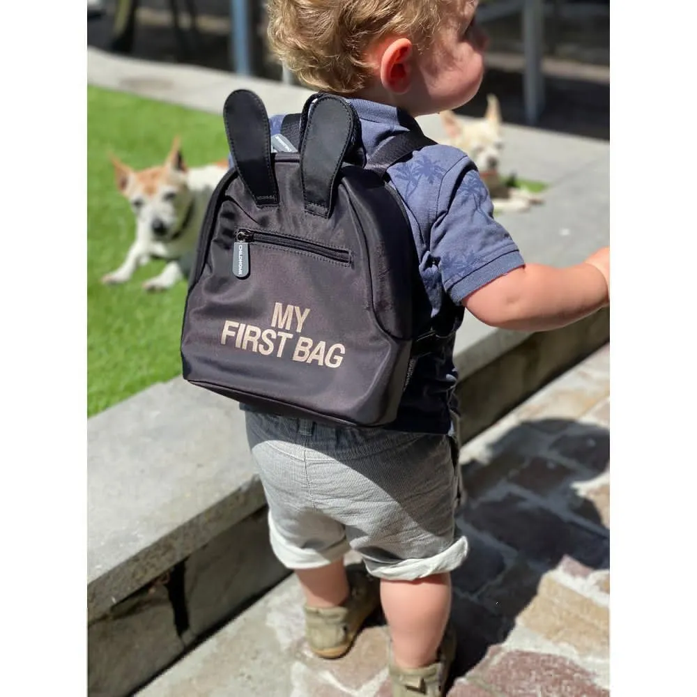 CHILDHOME RANAC ZA VRTIC MY FIRST BAG BLACK GOLD