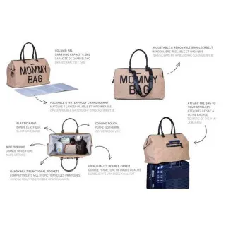 CHILDHOME MOMMY BAG RAFFIA-LOOK 