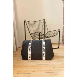 CHILDHOME MOMMY BAG SIGNATURE CANVAS BLACK