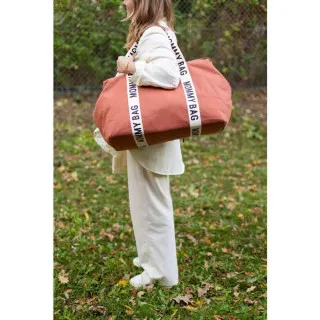 CHILDHOME MOMMY BAG SIGNATURE CANVAS TERRACOTTA