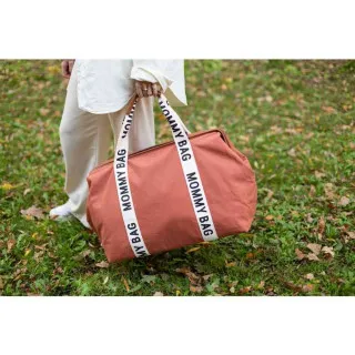 CHILDHOME MOMMY BAG SIGNATURE CANVAS TERRACOTTA