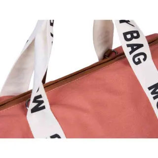 CHILDHOME MOMMY BAG SIGNATURE CANVAS TERRACOTTA