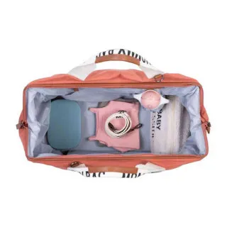 CHILDHOME MOMMY BAG SIGNATURE CANVAS TERRACOTTA