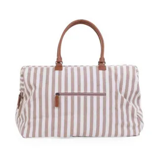 CHILDHOME MOMMY BAG NURSERY BAG STRIPES NUDE TERRACOTTA
