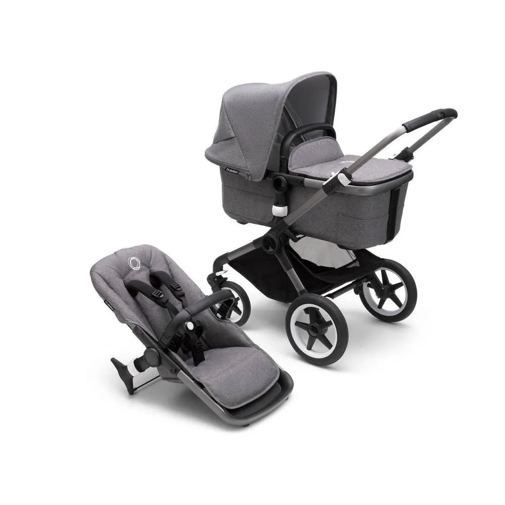 BUGABOO KOLICA DUO SISTEM FOX 3 COMPLETE GRAPHITE/GREY MELANG
