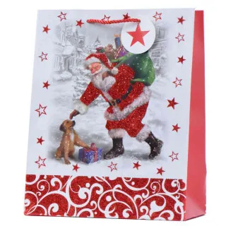 UKRASNA KESA NOVOGODISNJA GLITTER SREDNJA
