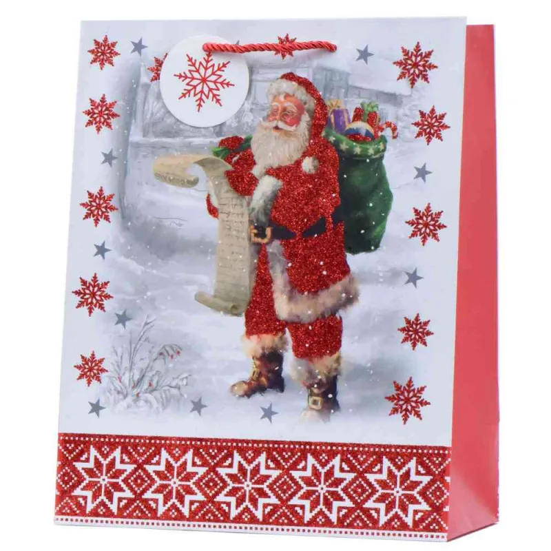 UKRASNA KESA NOVOGODISNJA GLITTER SREDNJA