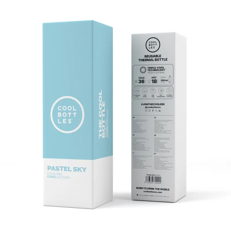 COOL BOTTLES TERMOS PASTEL NEBOPLAVA 500 ML 