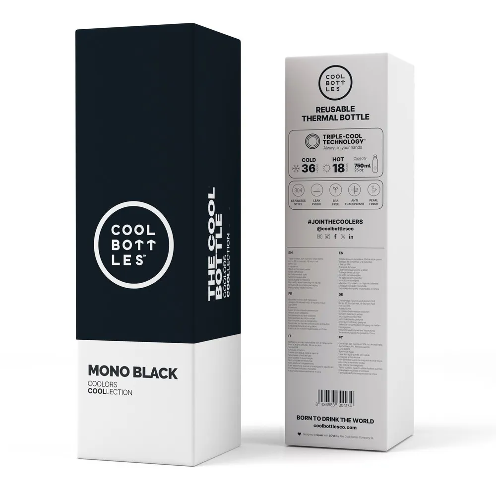 COOL BOTTLES TERMOS MONO CRNA 750 ML 