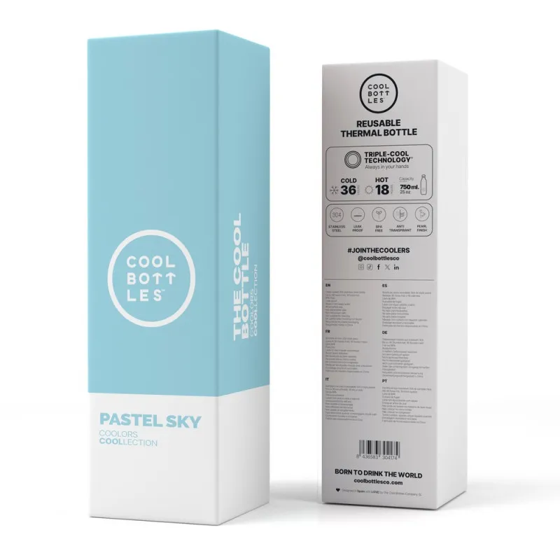 COOL BOTTLES TERMOS PASTEL NEBOPLAVA 750 ML 