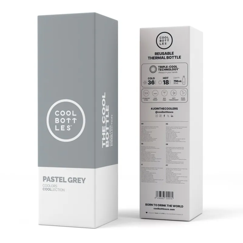 COOL BOTTLES TERMOS PASTEL SIVA 750 ML 