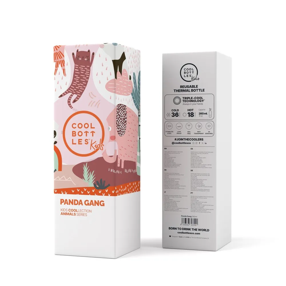 COOL BOTTLES TERMOS PANDA EKIPA 260 ML 