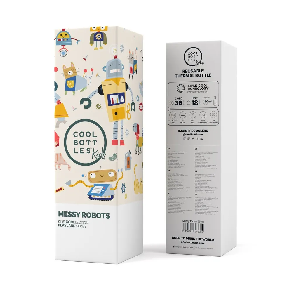 COOL BOTTLES TERMOS NESTASNI ROBOTI 350 ML 