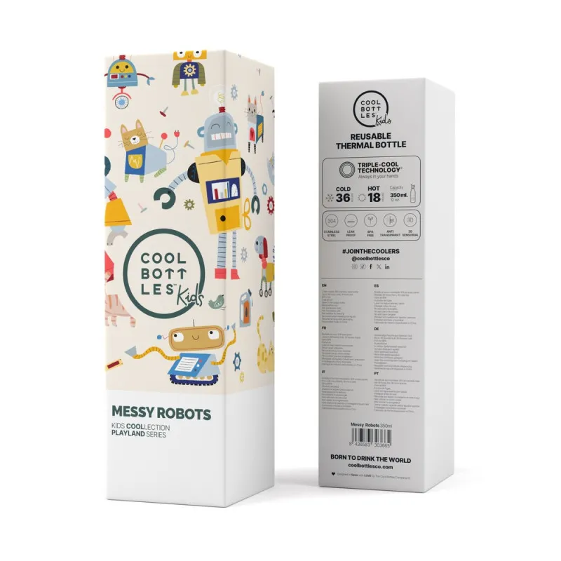 COOL BOTTLES TERMOS NESTASNI ROBOTI 350 ML 
