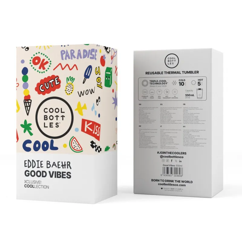 COOL BOTTLES TERMOS CASA EDDIE BAEHR DOBRA ENERGIJA 550 ML 