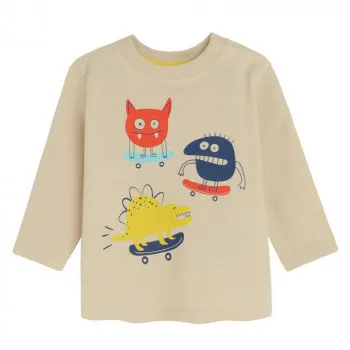 COOL CLUB MAJICA DUG RUKAV CREAMY 
