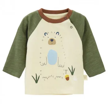 COOL CLUB MAJICA DUG RUKAV BEIGE MELANGE 