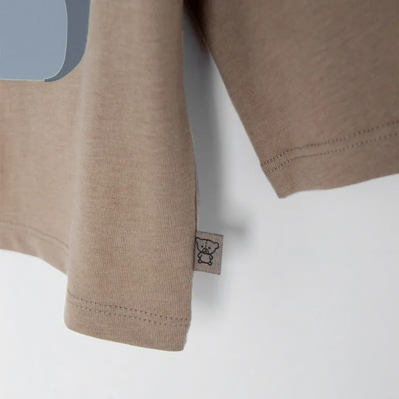 COOL CLUB MAJICA DUG RUKAV BEIGE