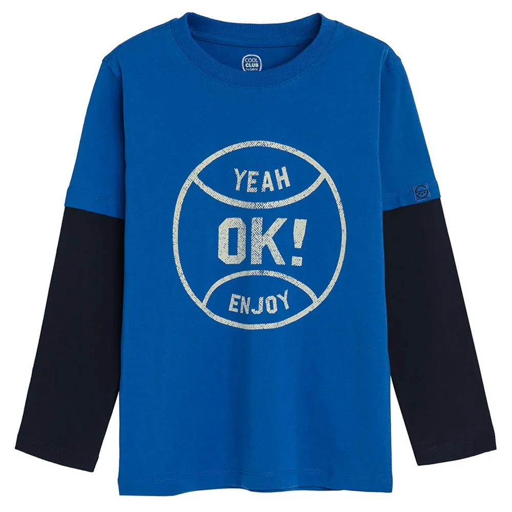 COOL CLUB MAJICA DUG RUKAV BLUE