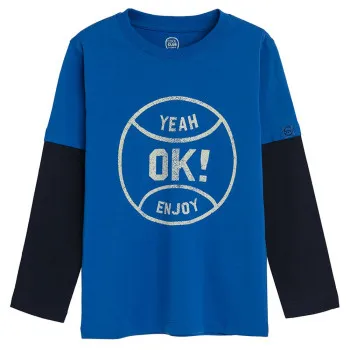 COOL CLUB MAJICA DUG RUKAV BLUE 
