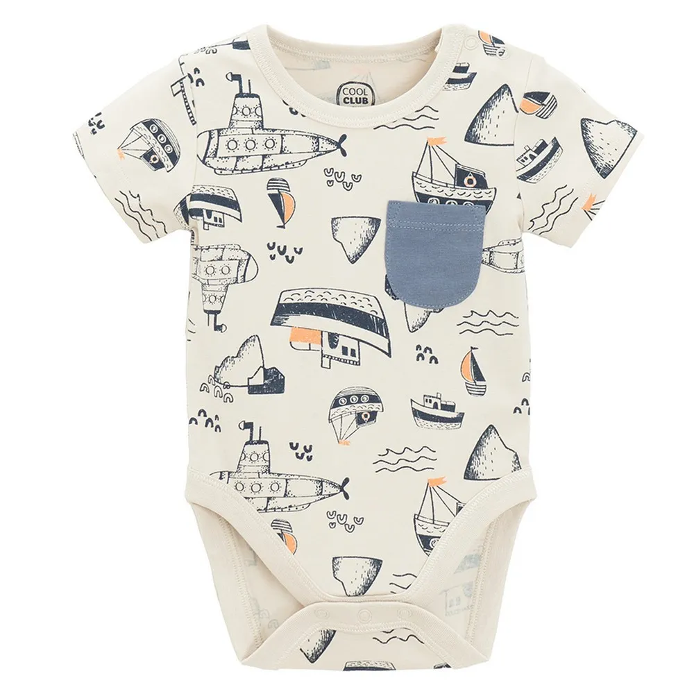 COOL CLUB BODI KRATAK RUKAV LIGHT BEIGE MARITIME