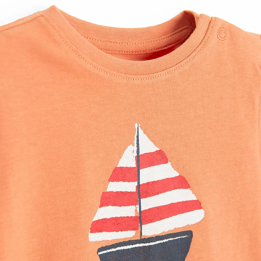 COOL CLUB MAJICA KRATAK RUKAV ORANGE MARITIME