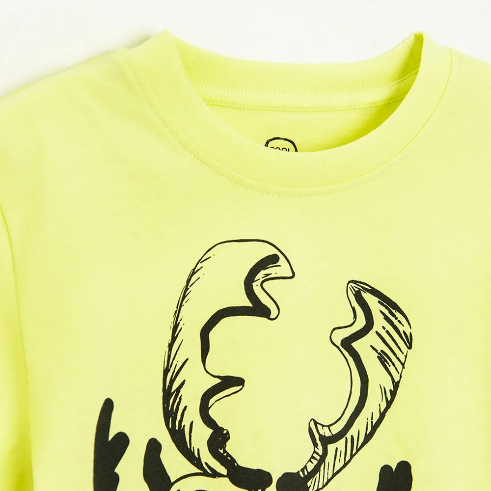 COOL CLUB MAJICA KRATAK RUKAV YELLOW BOTANIC