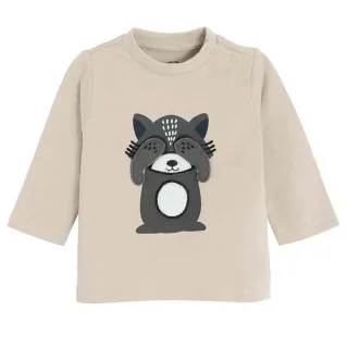 COOL CLUB MAJICA DUG RUKAV BEIGE