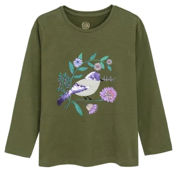COOL CLUB MAJICA DUG RUKAV KHAKI 