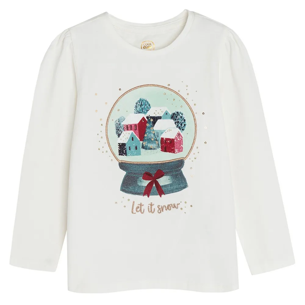 COOL CLUB MAJICA DUG RUKAV WHITE