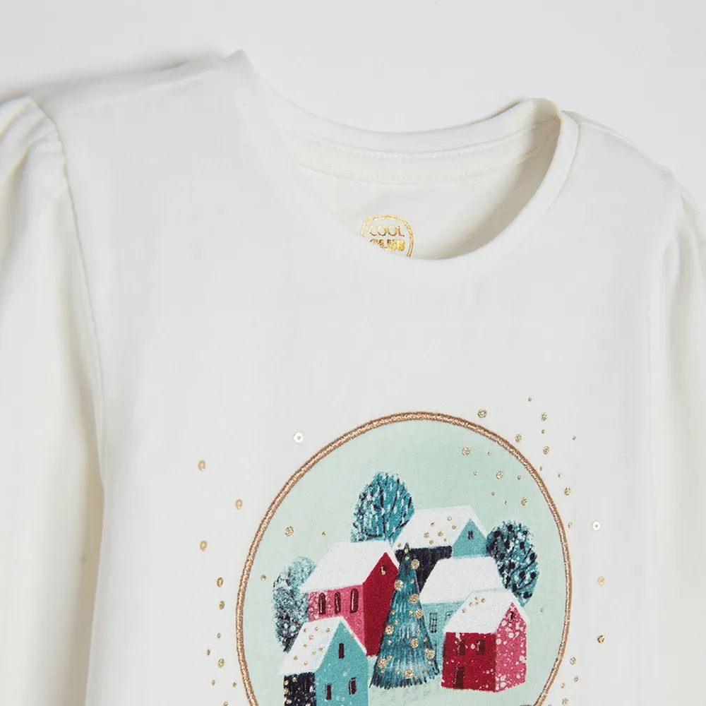 COOL CLUB MAJICA DUG RUKAV WHITE