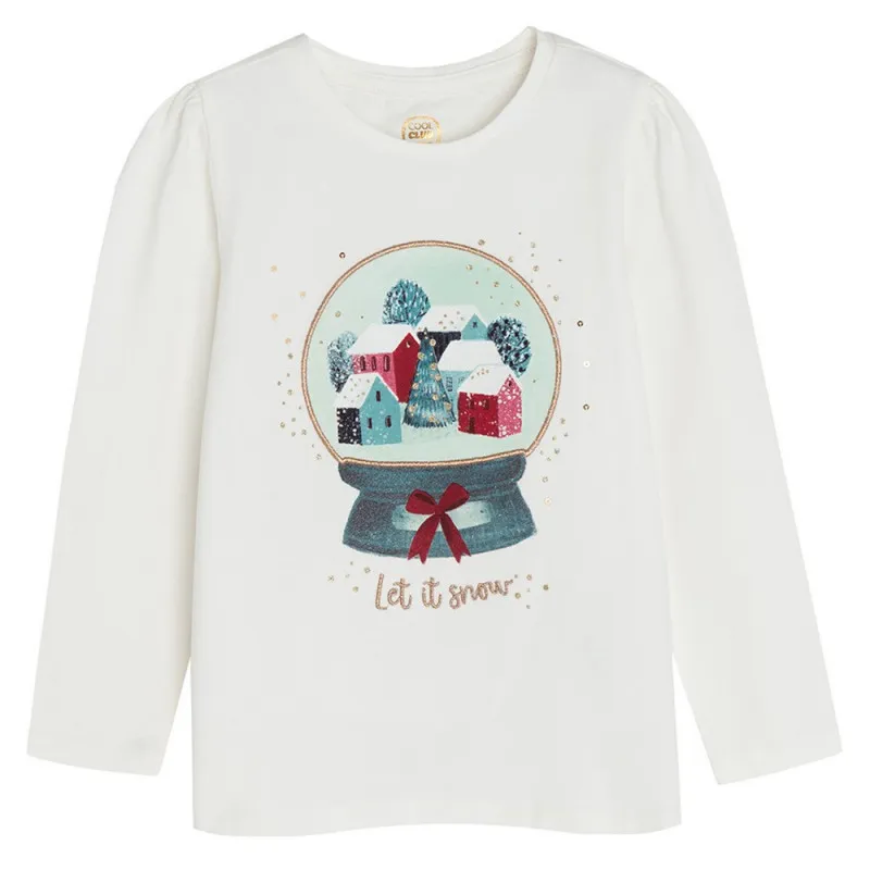 COOL CLUB MAJICA DUG RUKAV WHITE