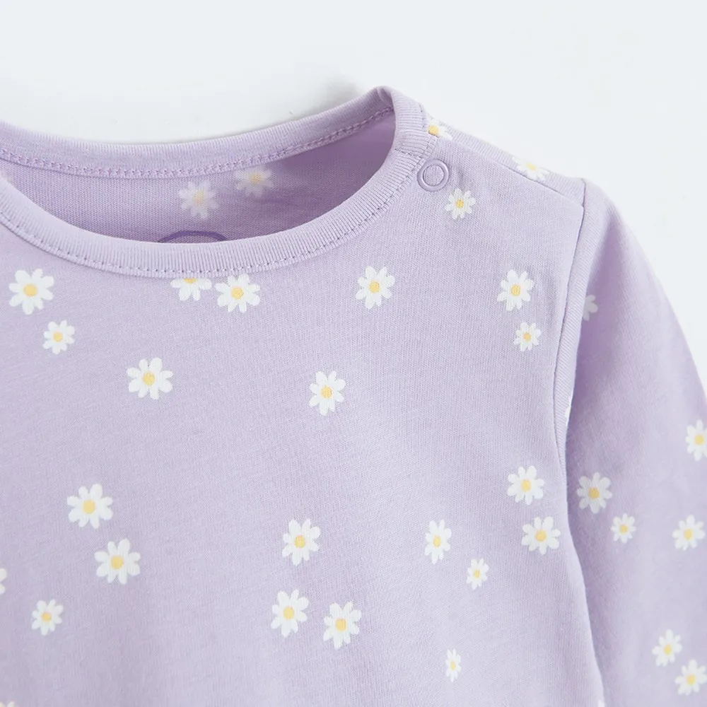 COOL CLUB HALJINA DUG RUKAV LILAC BOTANIC