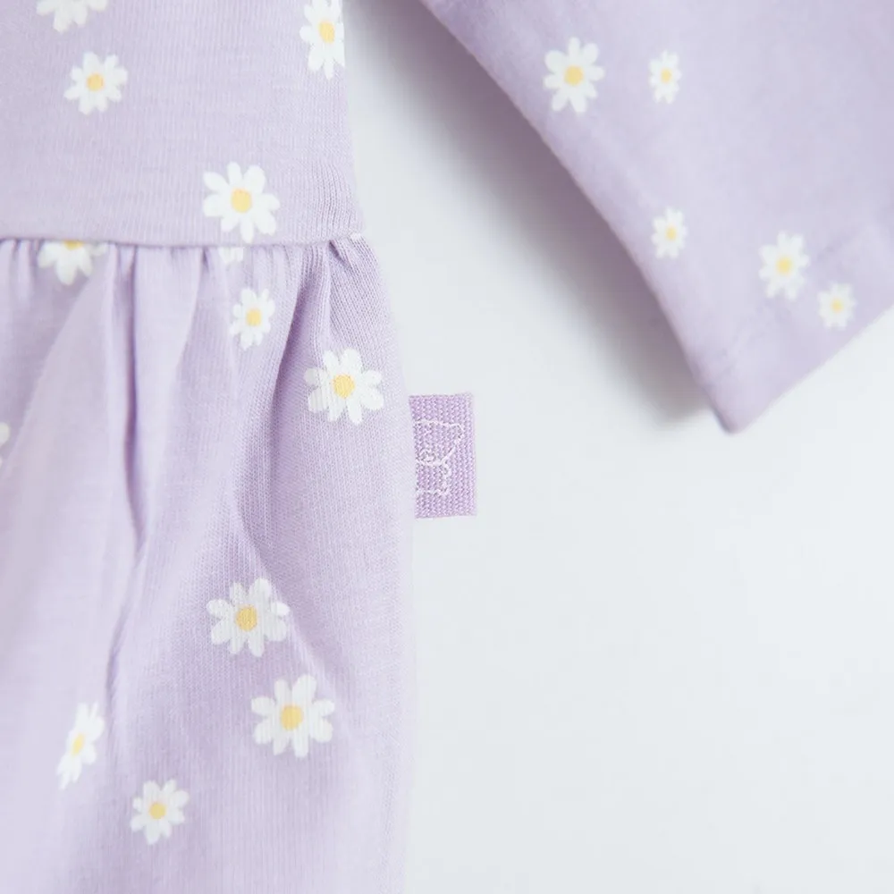 COOL CLUB HALJINA DUG RUKAV LILAC BOTANIC