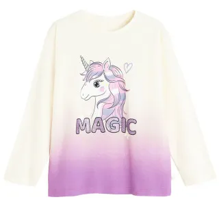 COOL CLUB MAJICA DUG RUKAV CREAMY