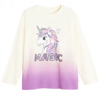 COOL CLUB MAJICA DUG RUKAV CREAMY 