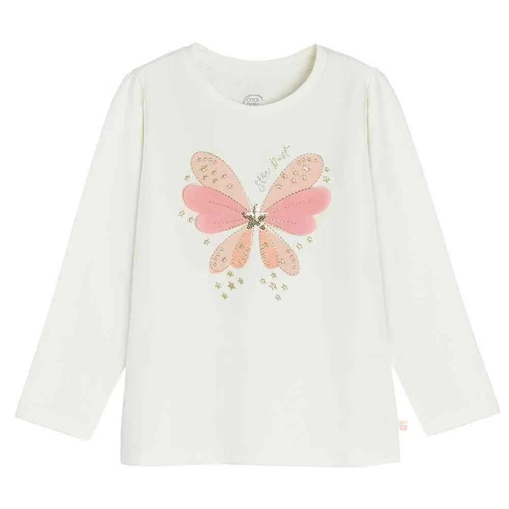 COOL CLUB MAJICA DUG RUKAV OFF WHITE