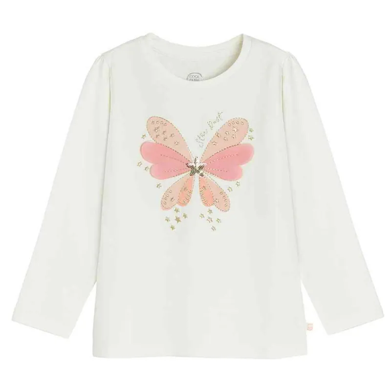 COOL CLUB MAJICA DUG RUKAV OFF WHITE