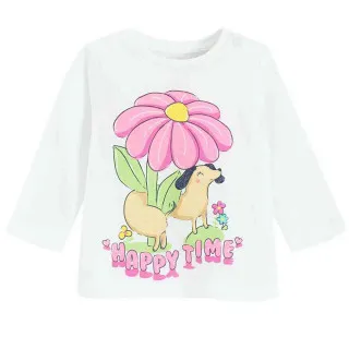 COOL CLUB MAJICA DUG RUKAV CREAMY