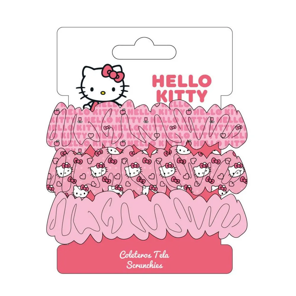 CERDA GUMICE ZA KOSU 3 KOM HELLO KITTY