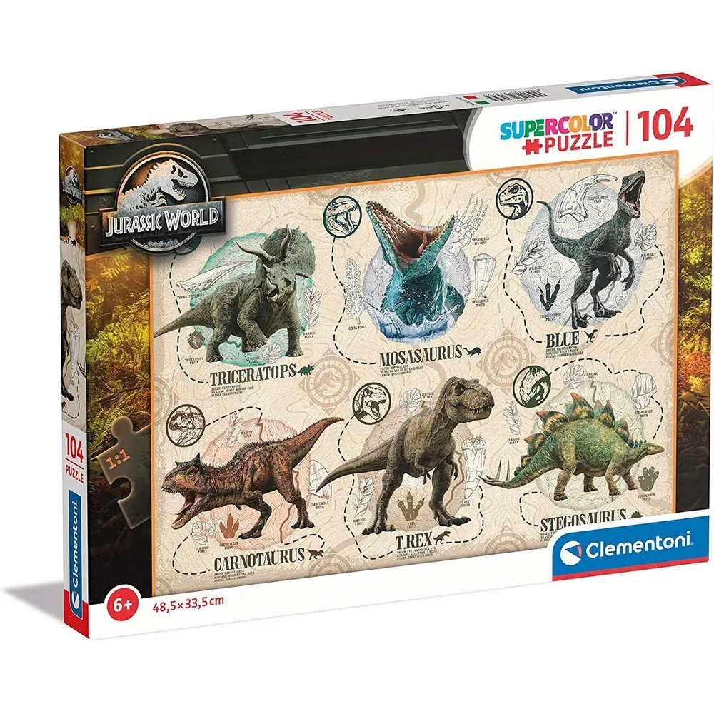 CLEMENTONI PUZZLE 104 JURASSIC WORLD 